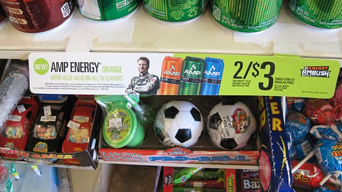 7-Eleven Amp Energy 'Energy Ambush' Shelf Sign